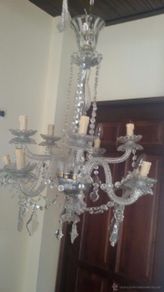 Antigüedades: LAMPARA DE CRISTAL